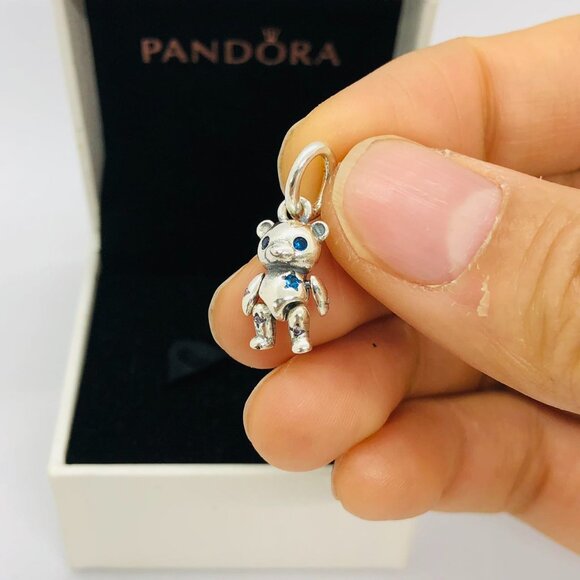 ✨🔥Pandora Movable Teddy Bear Dangle Charm - Picture 4 of 8